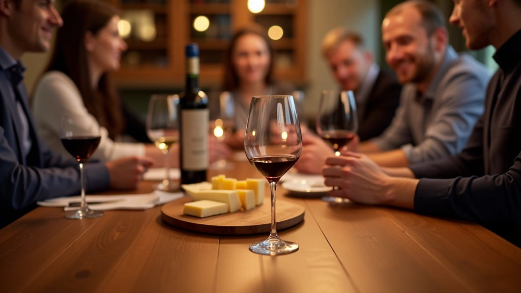 Wine tasting event setup